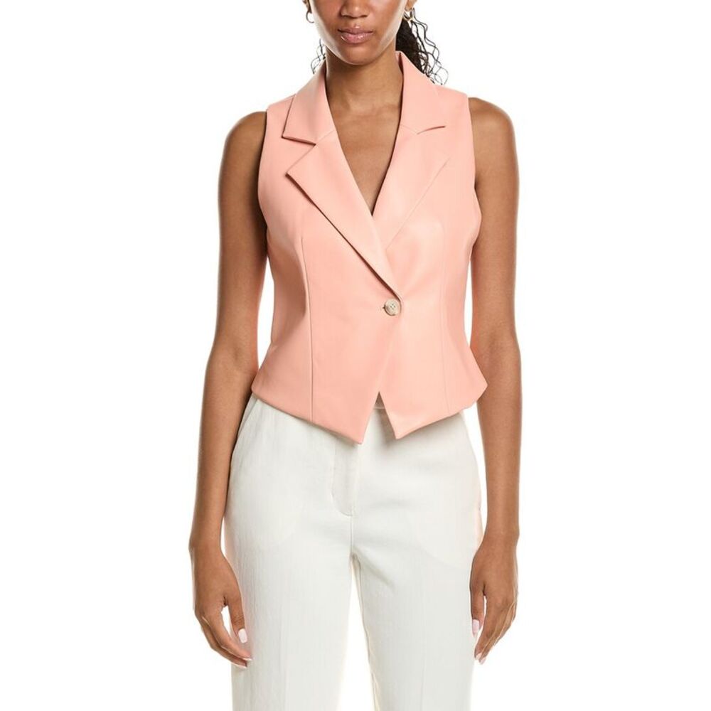 Kenneth Cole Womens Fitted Vest, Pink